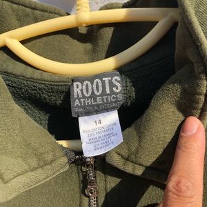 Cropped roots quarter zip